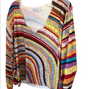 Rainbow Casual Top Funky